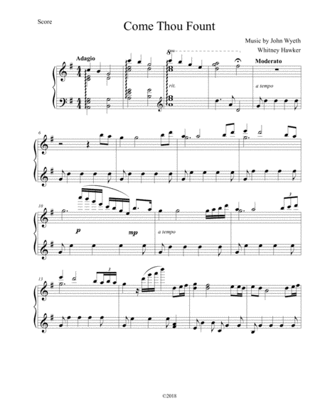 Come Thou Fount (arr. Whitney Hawker)
