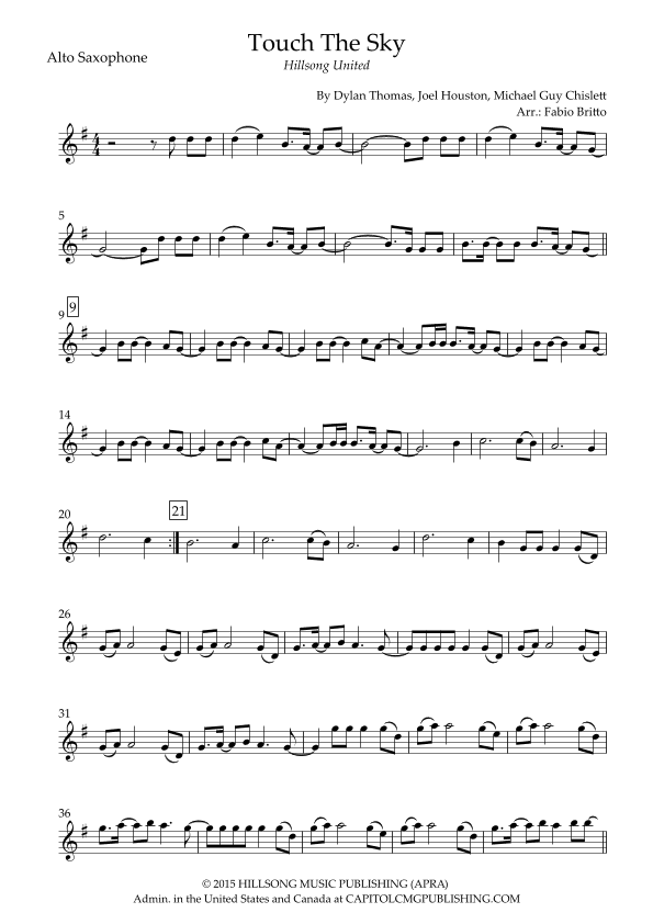 Touch The Sky (arr. Fabio Britto)