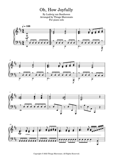 Oh, How Joyfully (arr. Thiago Marconato)