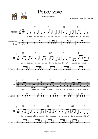 Peixe Vivo (Duet) (arr. Marcelo Borba)