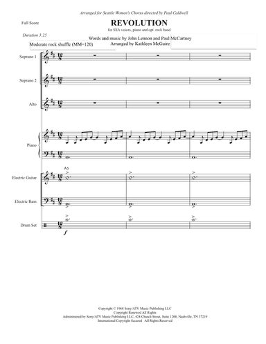 Revolution (arr. Kathleen McGuire)