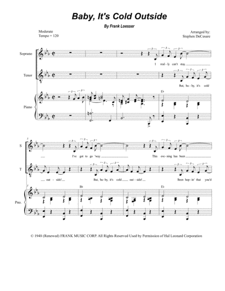 Baby, It's Cold Outside (arr. Stephen DeCesare)