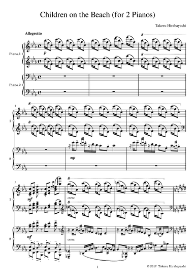 Children on the Beach (for 2 Pianos)