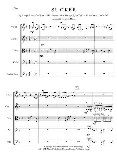 Sucker (arr. Ellen Harle)