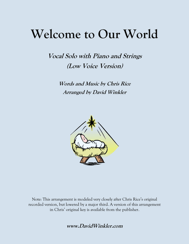 Welcome To Our World (arr. David Winkler)