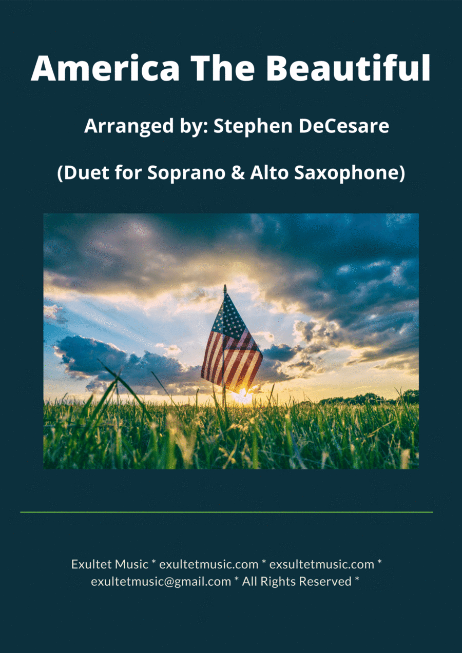 America The Beautiful (Duet for Soprano and Alto Saxophone) (arr. Stephen DeCesare)