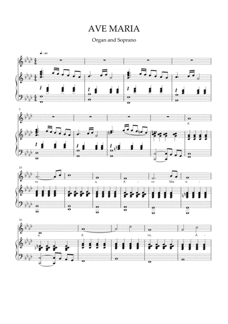 Caccini - Ave Maria for soprano and piano/organ (Fm) (arr. SMP)