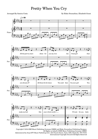 Pretty When You Cry (arr. Samira Costa)