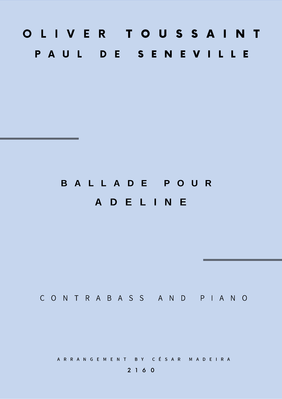 Ballade Pour Adeline (arr. César Madeira)