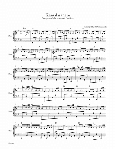 Kamalasanam (arr. Premanandh .R)