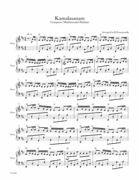 Kamalasanam (arr. Premanandh .R)