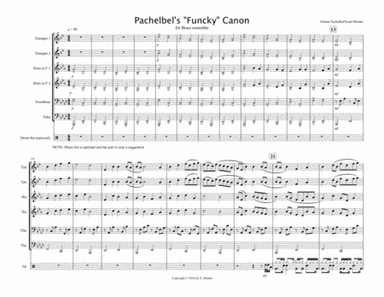Pachelbel's "Funky" Canon for Brass Ensemble (arr. Scott Meister)