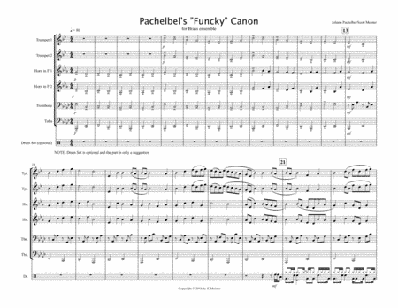 Pachelbel's "Funky" Canon for Brass Ensemble (arr. Scott Meister)