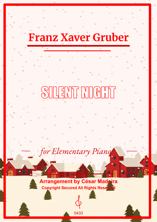 Silent Night - Elementary Piano - W/Chords (Full Score) (arr. César Madeira)