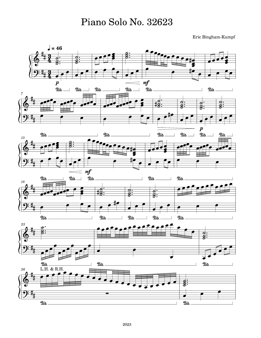 Piano Solo No. 32623