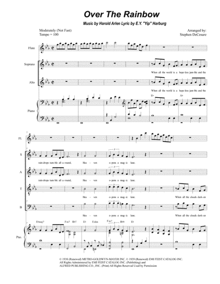 Over The Rainbow (from The Wizard Of Oz) (arr. Stephen DeCesare)