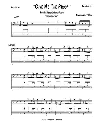 Give Me The Proof (arr. Accubass)