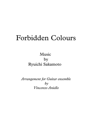 Forbidden Colours - Score Only (arr. Vincenzo Aniello)