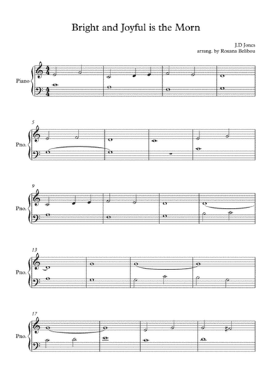 Bright and Joyful is the Morn (arr. Roxana Belibou)