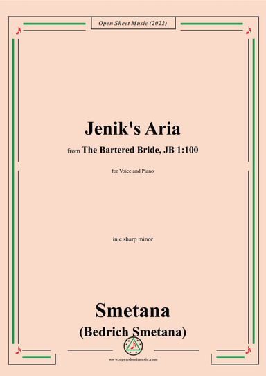 Smetana-Jenik's Aria,in c sharp minor (arr. OSM Press)