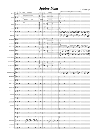 Spiderman   (film - Incidental Music) (arr. Ethan Gammage)