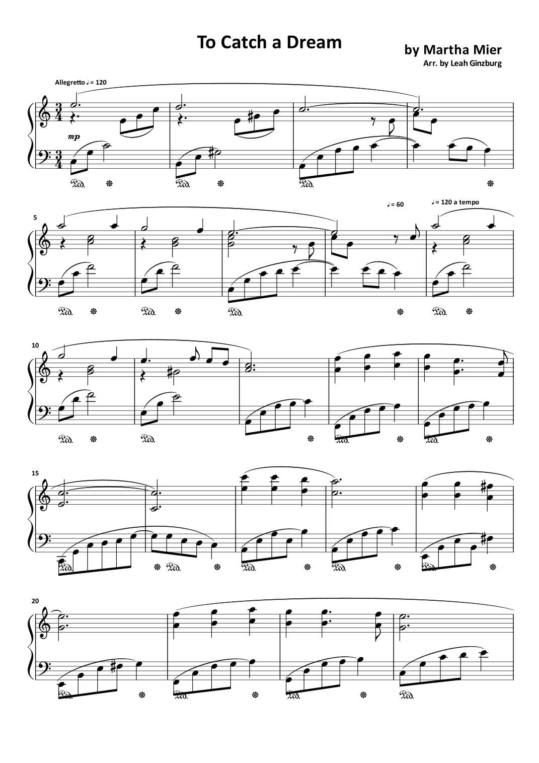 Serenity Of The Heart (arr. Leah Ginzburg)