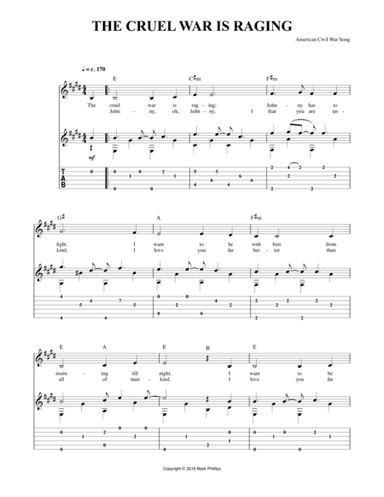 The Cruel War Is Raging (arr. Mark Phillips)