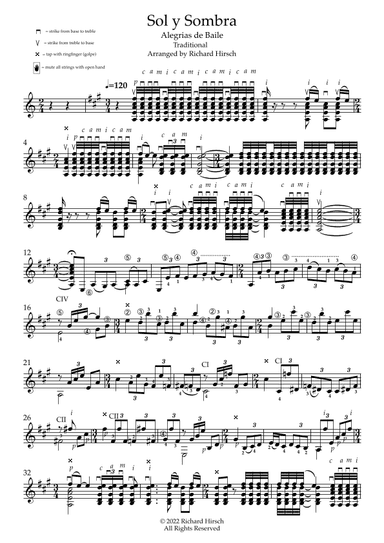 Sol y Sombra (arr. Richard Hirsch)
