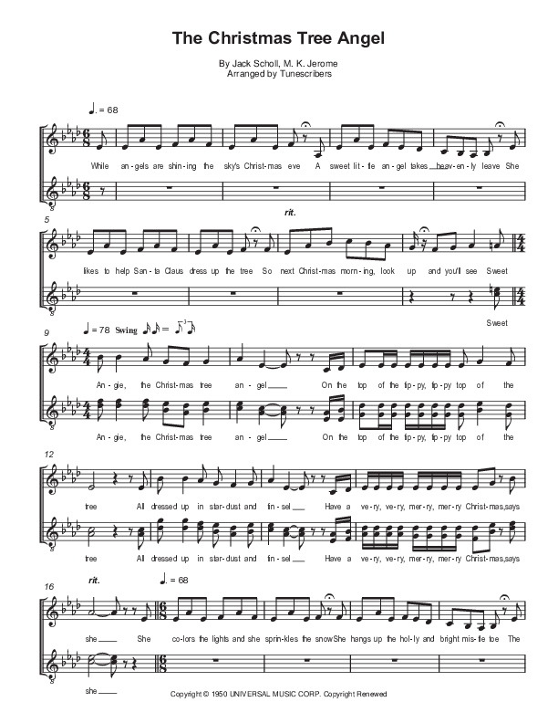 The Christmas Tree Angel (arr. Tunescribers)
