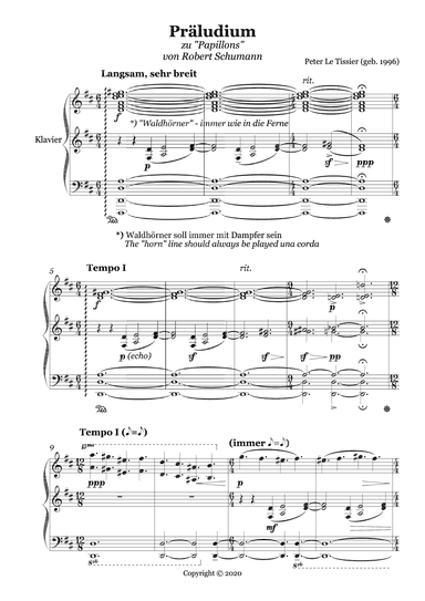 Präludium zu Papillons von Robert Schumann, op. 4