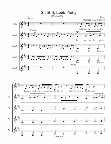 Sit Still, Look Pretty (arr. Alex Brown)
