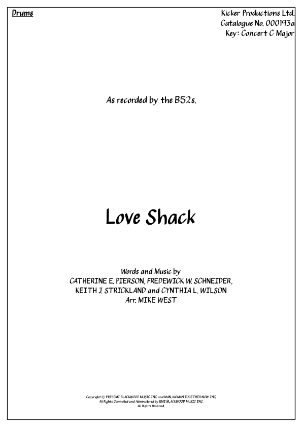 Love Shack (arr. Michael Storeton-West)