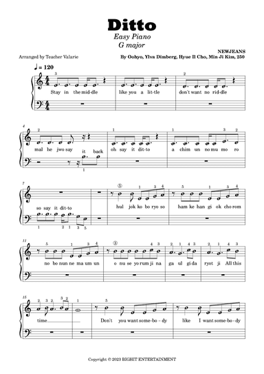 Ditto (arr. Teacher Valarie)