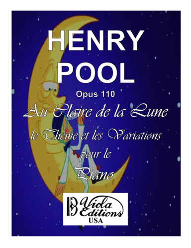 Au Claire de la Lune, le Theme et les Variations pour le Piano