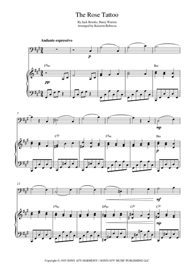 The Rose Tattoo (inspired By The Motion Picture) (arr. Kaiserin Rebecca)