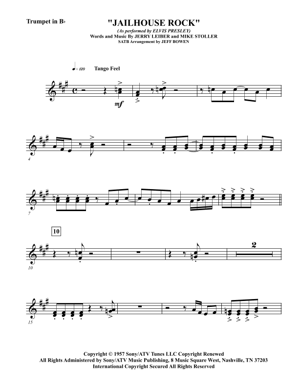 Jailhouse Rock (arr. Jeffrey Bowen)