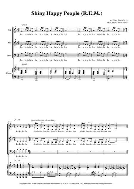 Shiny Happy People (arr. Matt Finch)