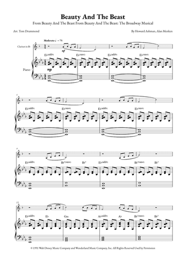 Beauty And The Beast (arr. Tom Drummond)