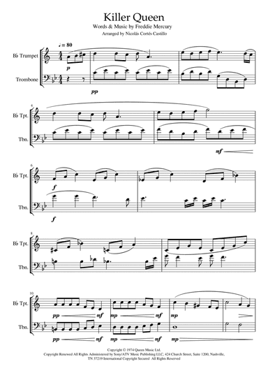 Killer Queen (arr. Nicolás Cortés Castillo)