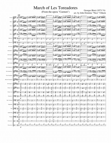 March of Les Toreadores (arr. John Dominic "Nico" Villarin)