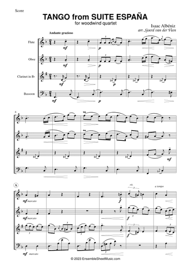 Tango from España (arr. Sjoerd van der Veen)