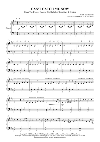 Can't Catch Me Now (arr. SCMusic)