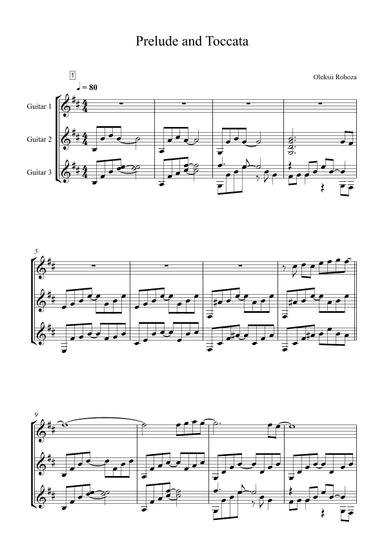 Prelude and Toccata - Oleksii Rohoza (Guitar)