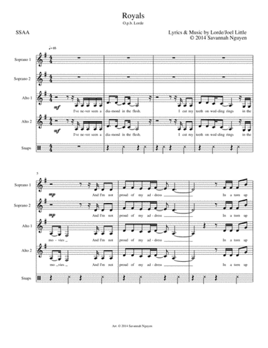 Royals (arr. S. Nguyen)