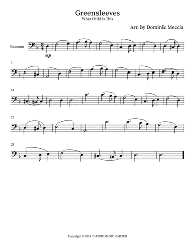 Greensleeves (arr. Dominic Meccia)