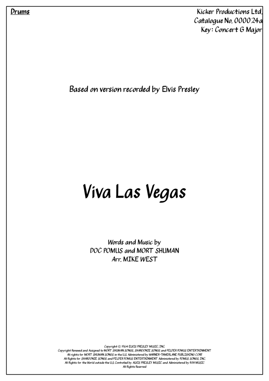 Viva Las Vegas (arr. Arr. Mike West)