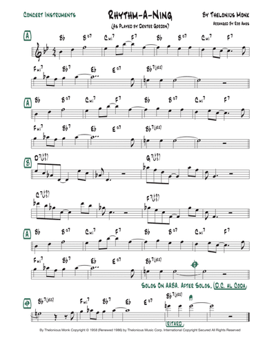 Rhythm-a-ning (arr. Rob Ames)