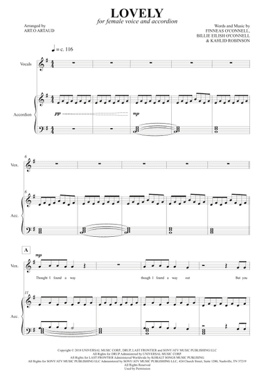 Lovely (arr. Art.o Artaud)
