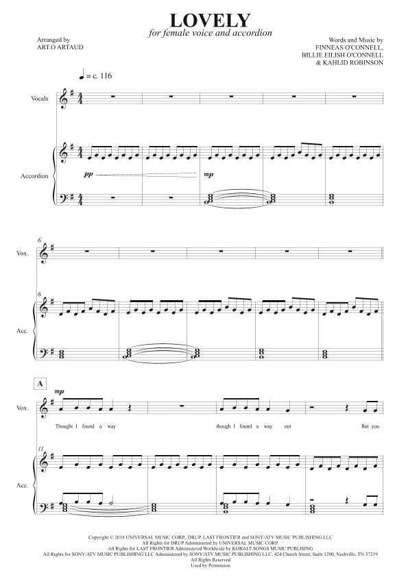Lovely (arr. Art.o Artaud)
