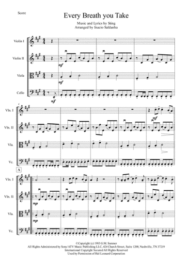 Every Breath You Take (arr. Inacio Saldanha)